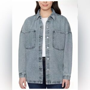 NWT Hudson Denim Shacket Jean Jacket Oversized Size XL